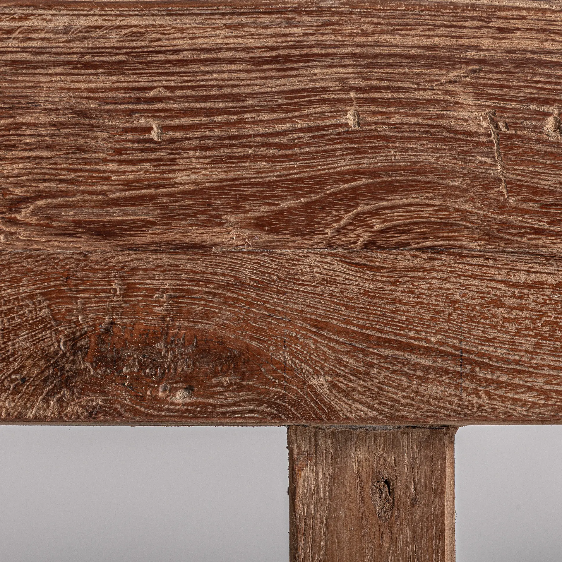 Suport Tv Sukt din Lemn de Teak Reciclat Maro, 250x47x50cm, VicalHome 38543 VicalHome 38543 [4]