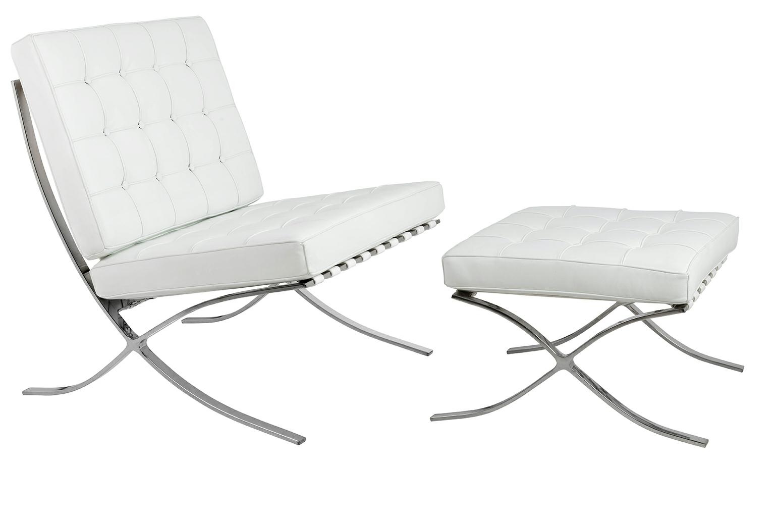 Taburet Barcelon Prestige Plus 61x56x38 cm, Oțel Inoxidabil Polisat Alb - King Home [5]