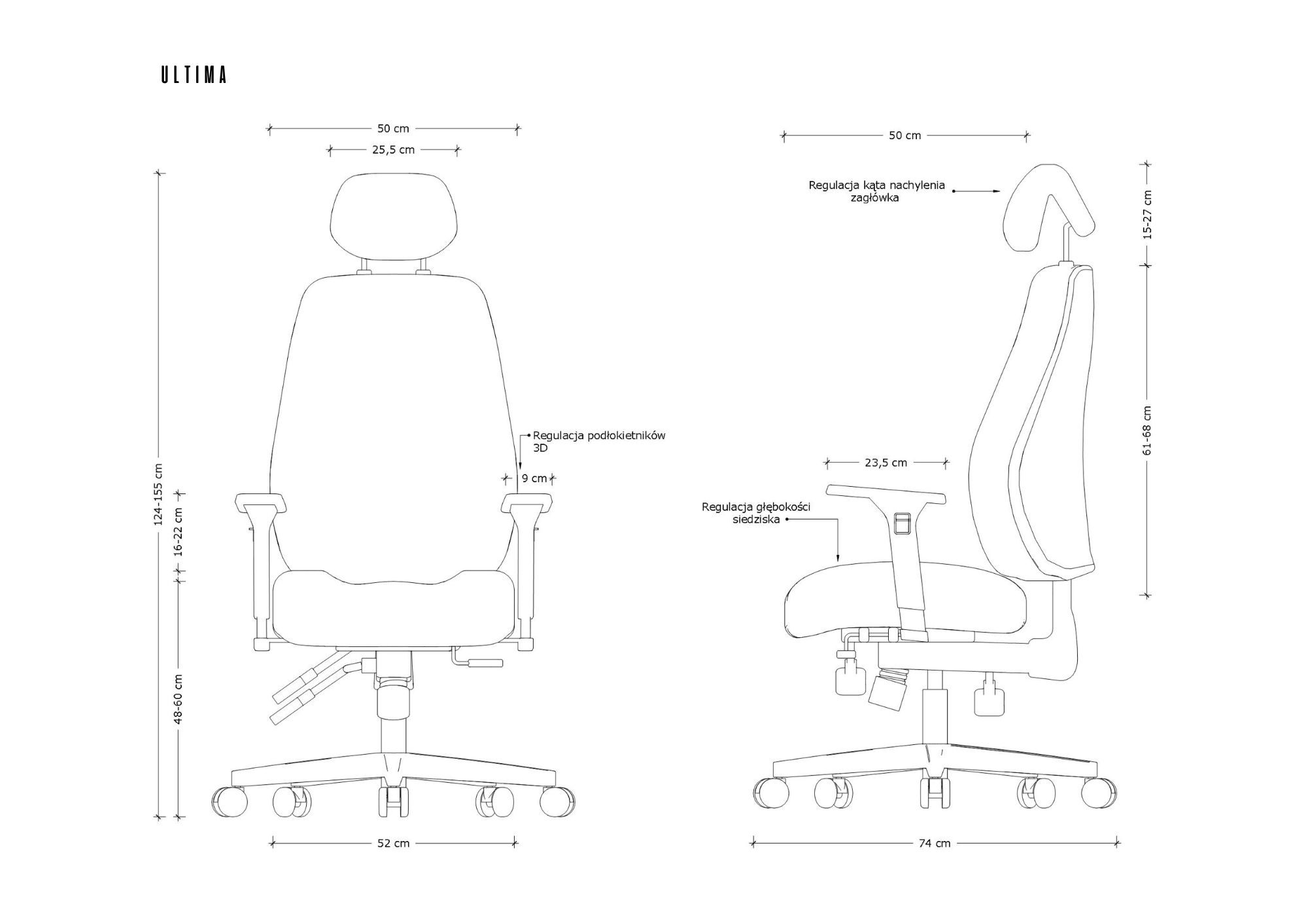 Scaun ergonomic 24/7 Unique ULTIMA, negru [4]