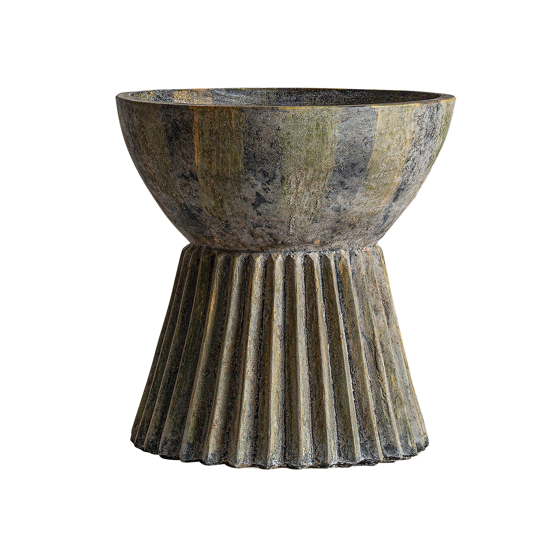 Produse - Vaza amphora plisata din piatra VicalHome 33973