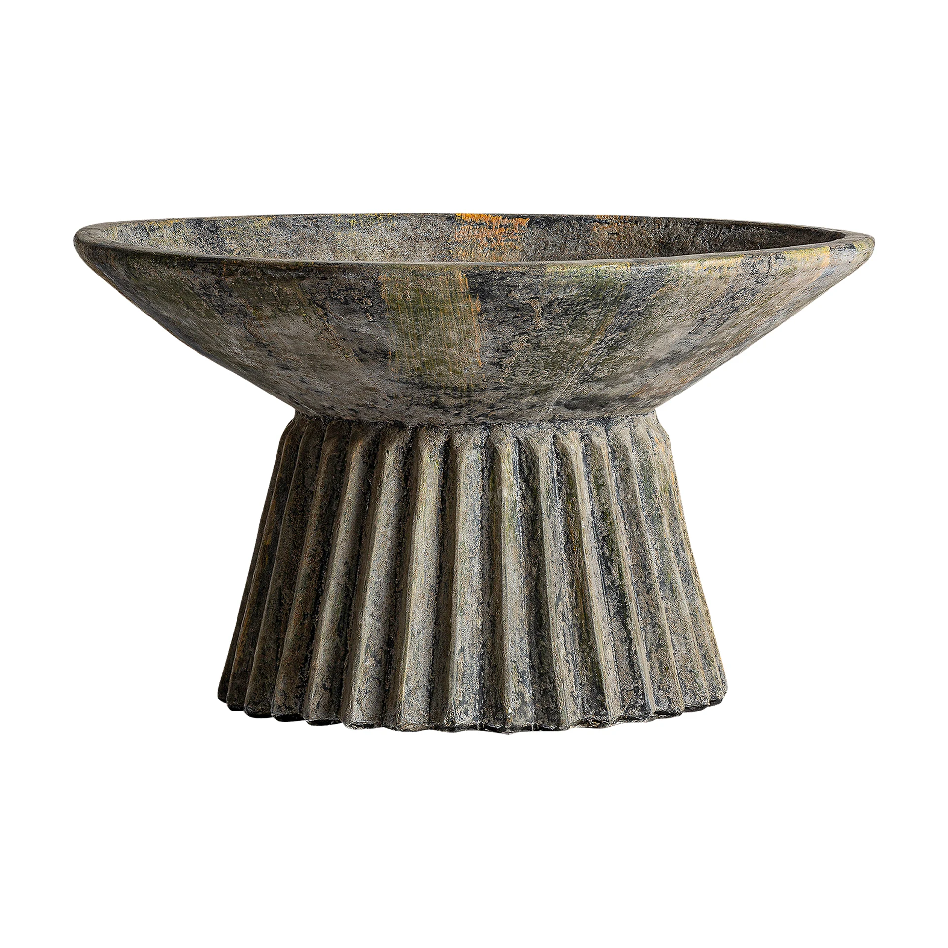 Vaza amphora plisata din piatra VicalHome 33974 [1]