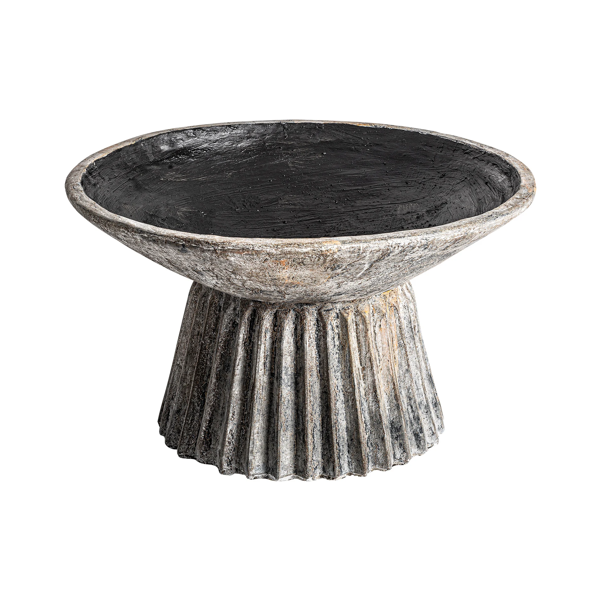 Vaza amphora plisata din piatra VicalHome 33974 [2]