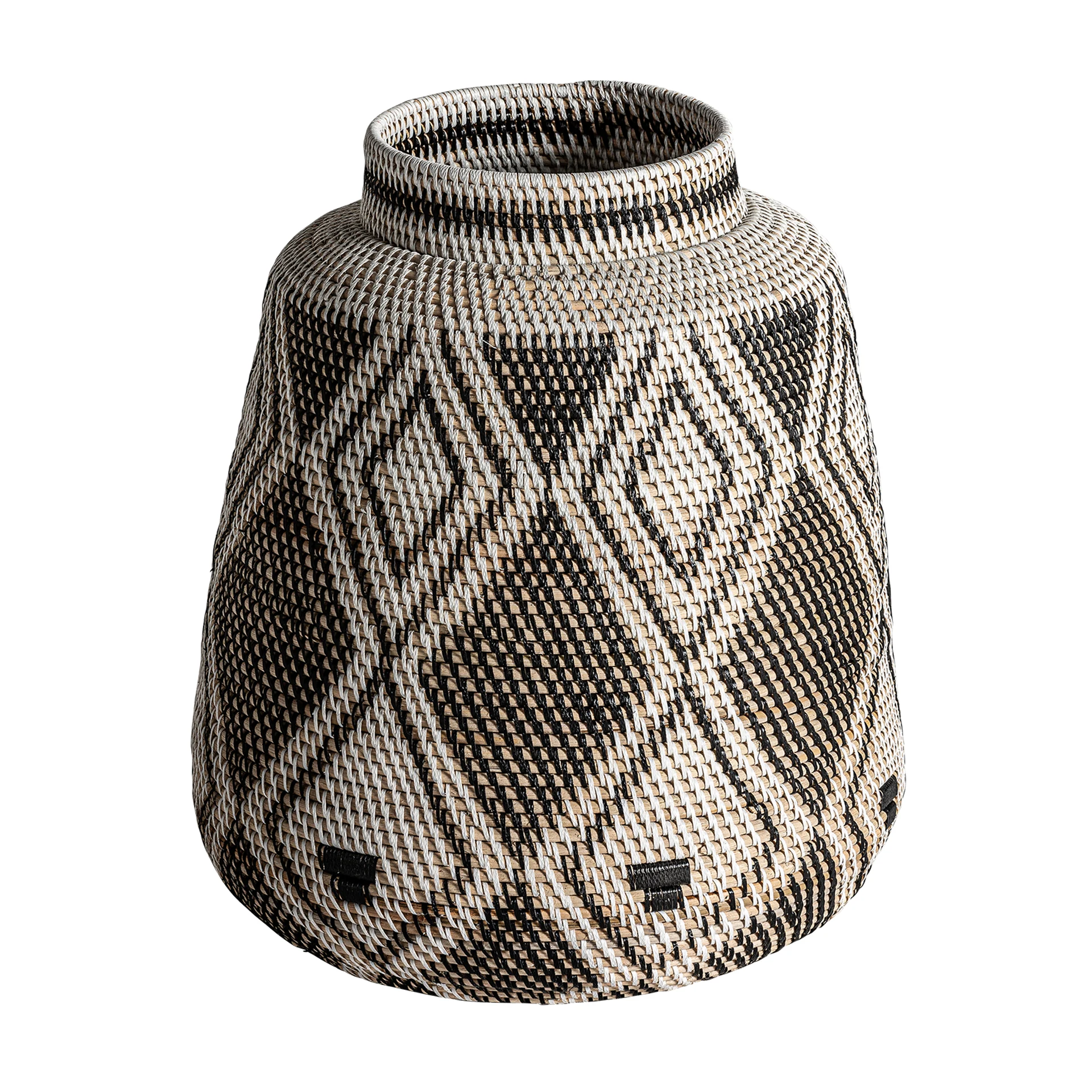 Vaza Decorativa din Ratan, Maro, 38x38x35 cm - VicalHome 32579 [5]