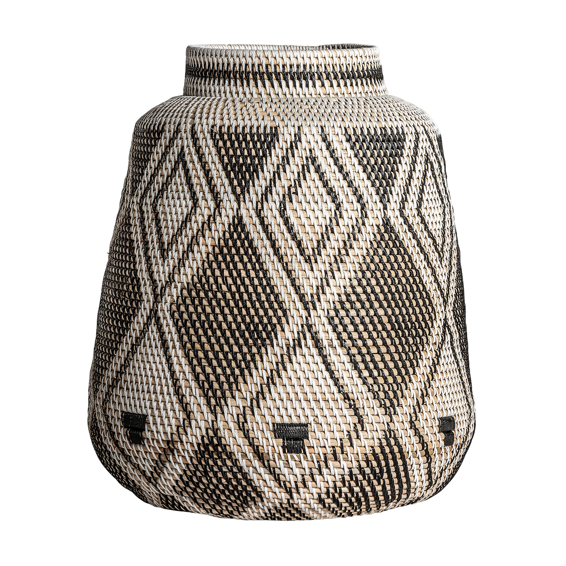 Vaza Decorativa din Ratan, Maro, 38x38x35 cm - VicalHome 32579 [3]