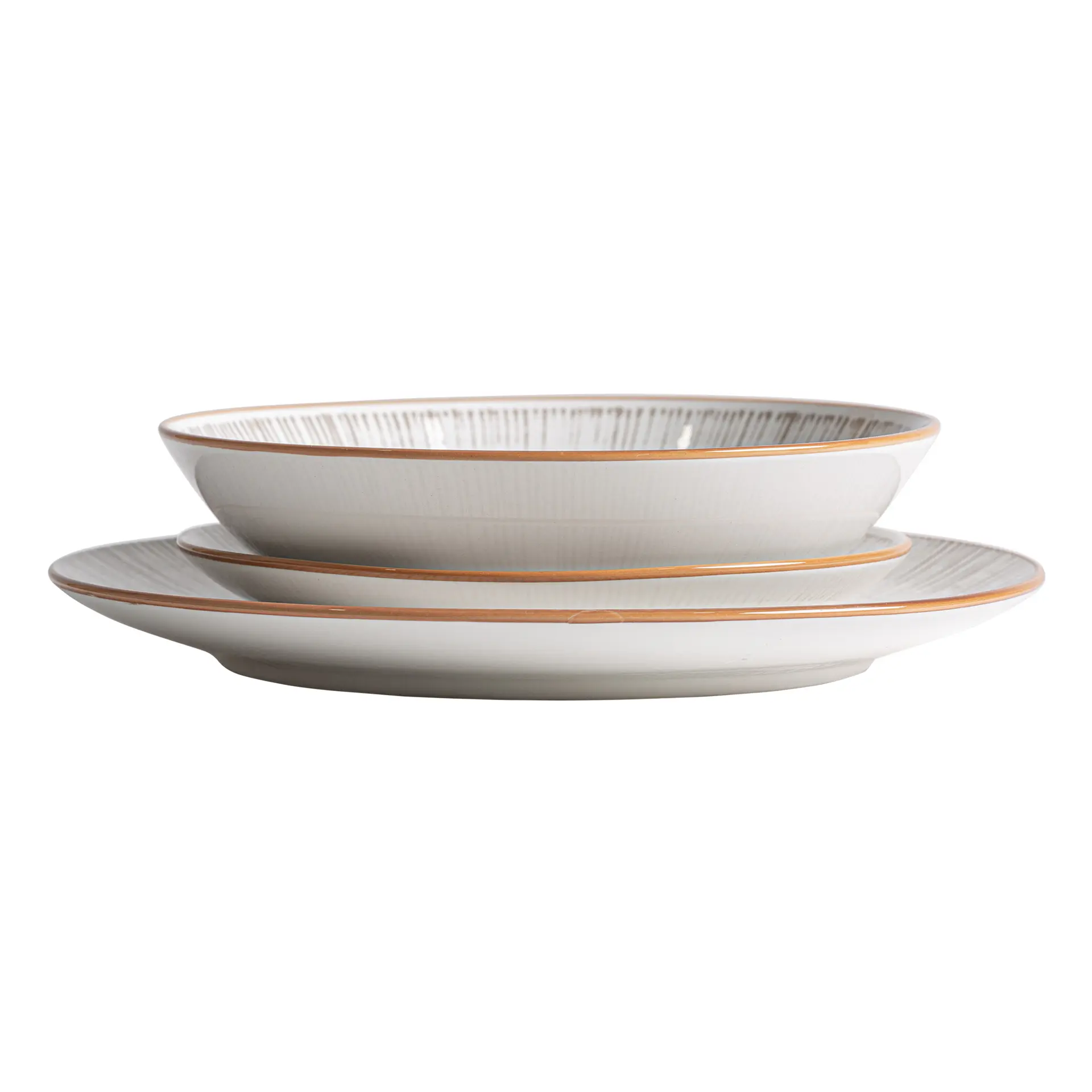 Veselă din Portelan Gri, 26x26x2cm, Set de 18, VicalHome 39186 VicalHome 39186 [2]