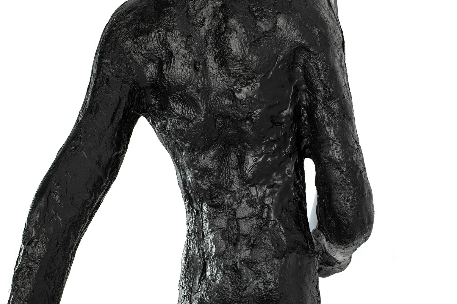 Lampadar Human Square 218 135x40x218,5 cm, Fibră de Sticlă și Oțel Negru - Moosee [3]