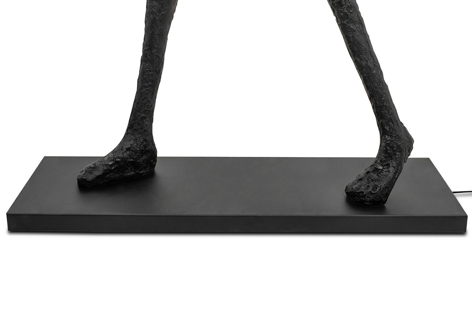 Lampadar Human Square 218 135x40x218,5 cm, Fibră de Sticlă și Oțel Negru - Moosee [7]