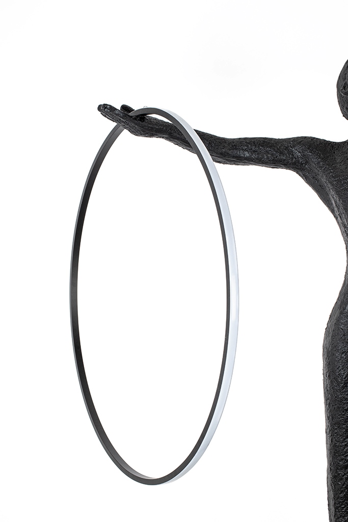 Lampadar Human Circulo 223 147x90,5x223,5 cm, Fibră de Sticlă și Oțel - Moosee [2]