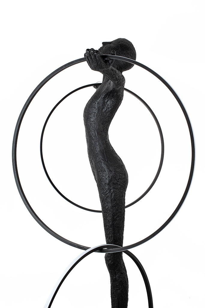Lampadar Human Circulo 223 147x90,5x223,5 cm, Fibră de Sticlă și Oțel - Moosee [6]