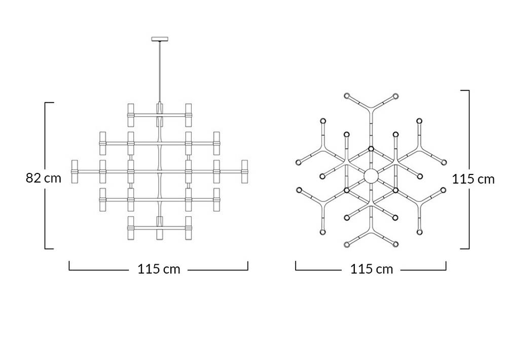 Lustră Atomic Grande - Moosee [7]