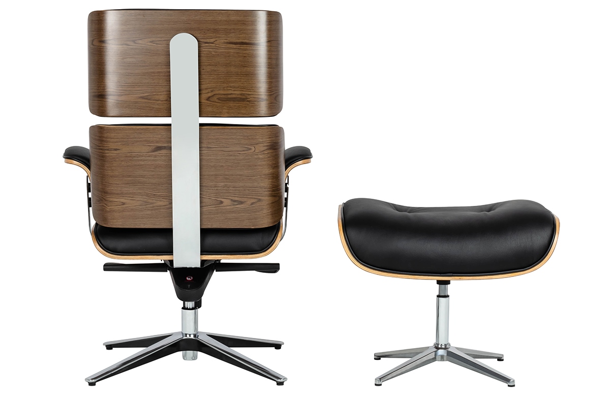 Scaun de Birou Lounge Business, Lemn Nuc - King Home [3]