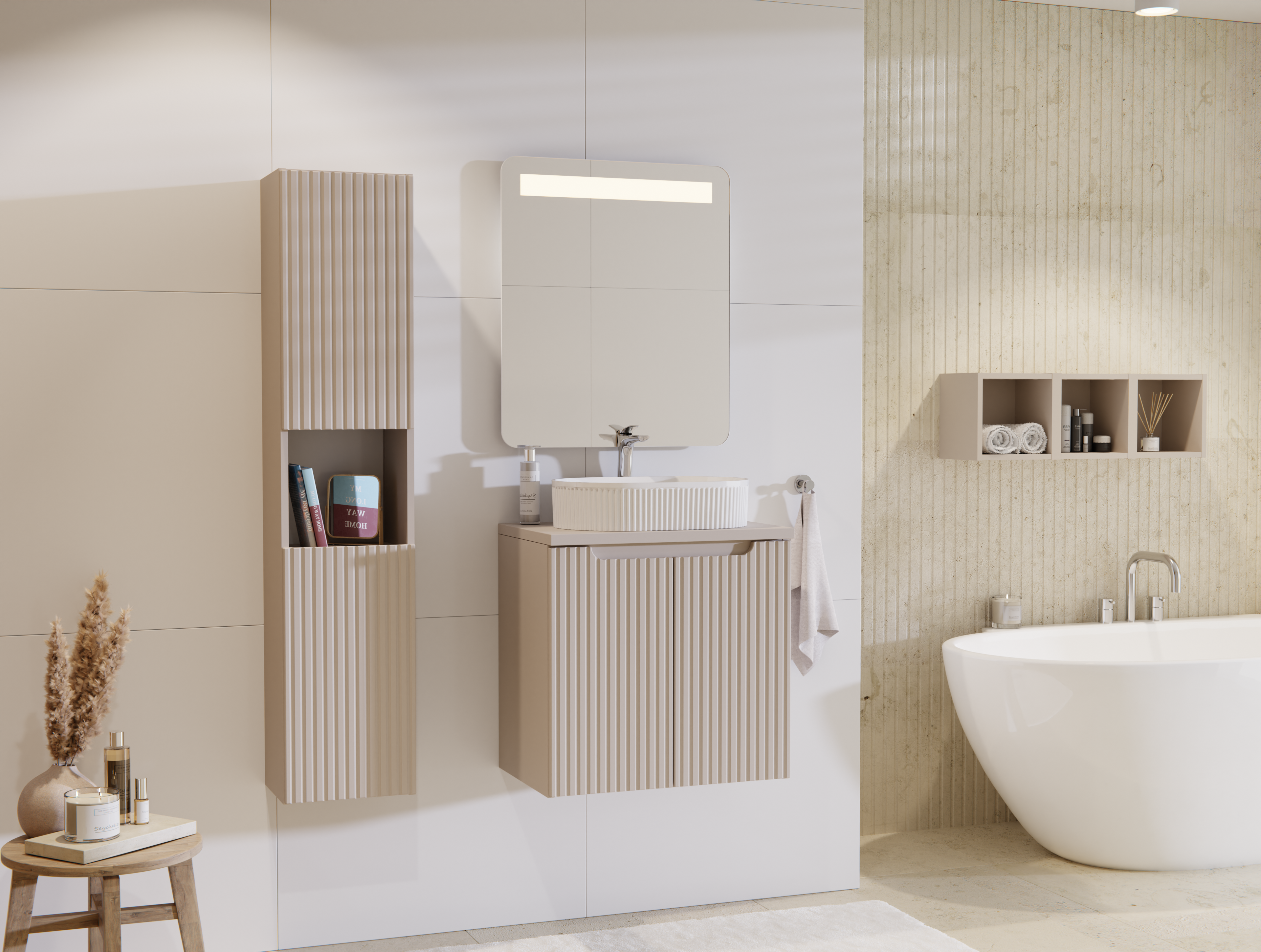 Lavoar baie aplicat BEYOND 5, alb, cod E-6564, COMAD [4]