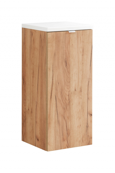 Dulap baie suspendat 80x35 cm stejar Capri Oak cu cos de rufe COMAD [2]