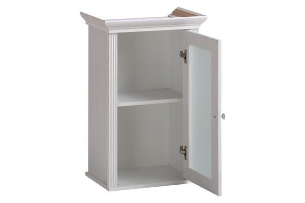 Dulapior baie suspendat 50x75 cm Palace White, design clasic, culoare alb COMAD [2]