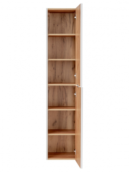 Dulap baie inalt suspendat 170x35 cm, MDF lucios alb, Capri White, COMAD [3]