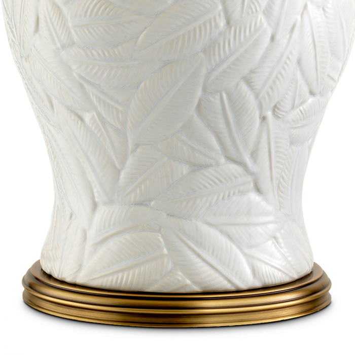   Lampă de masă Cipru ceramică albă cu abajur inclus 110952 EICHHOLTZ [4]