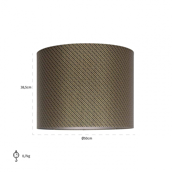 Abajur Geo cilinder 50√ò (Donna-21056-Geo Classic Big 9999 Black), -LK-0053 XL - Richmond Interiors [2]