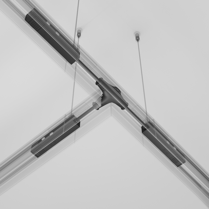 Accesoriu Accesorii pentru șine Exility, Aluminiu Negru, Maytoni TRA034CWT-42B-DE [2]