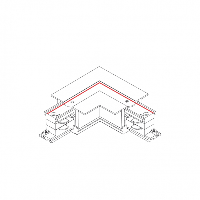 Accesoriu CTLS RECESSED POWER L CONNECTOR, LEFT (L-L) 8683 Nowodvorski [2]