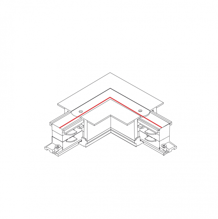 Accesoriu CTLS RECESSED POWER L CONNECTOR, RIGHT (L-R) 8230 Nowodvorski [2]