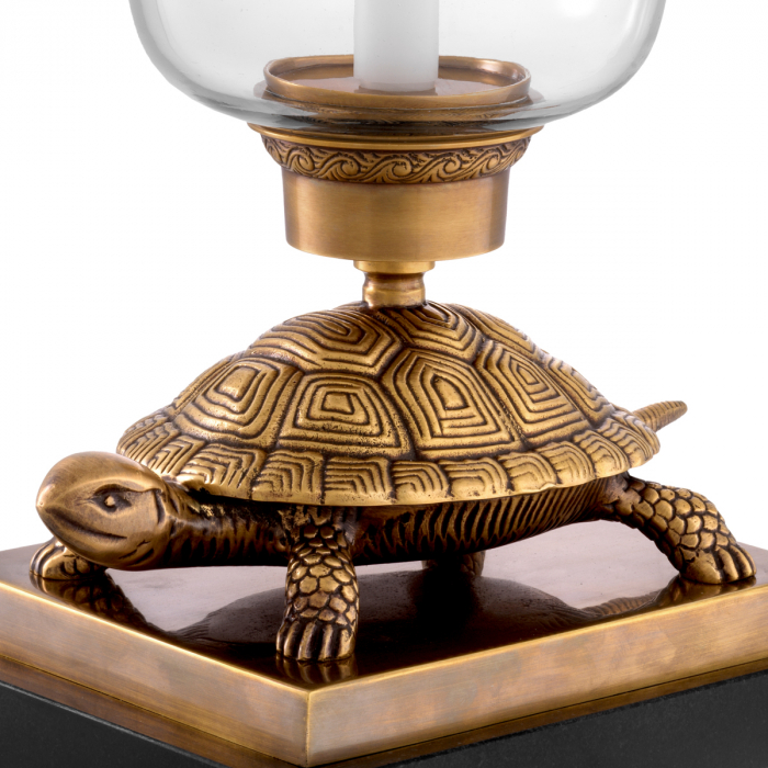   Finisaj din alamă vintage Suport lumanare Suport tortoise 116383 EICHHOLTZ [5]