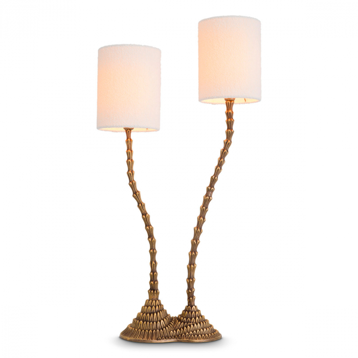  Lampă de masă Forenza finisaj din alamă vintage inclusiv abajururi 116949 EICHHOLTZ [1]