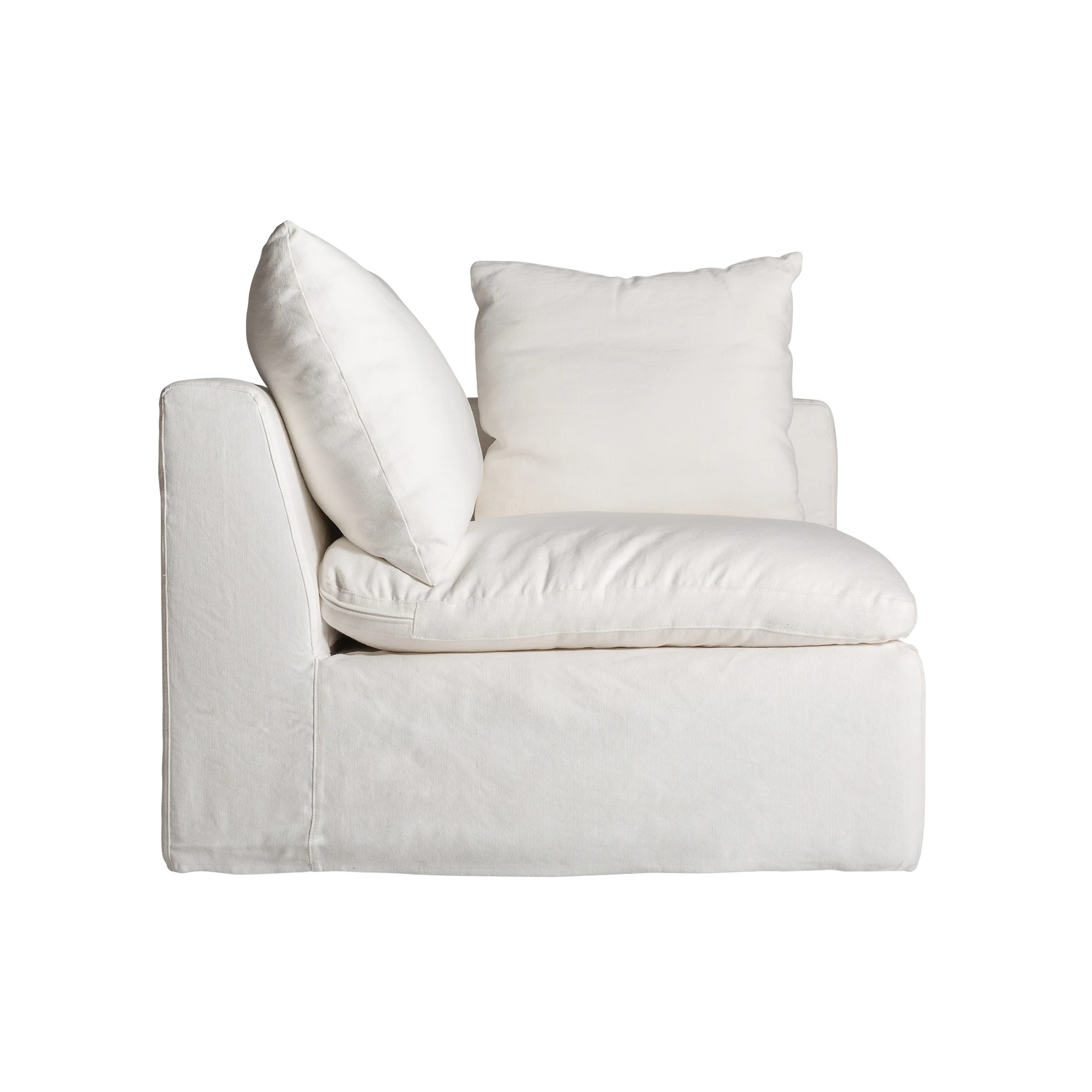Canapea din Bumbac, In si Spuma, Alb, 103x100x84 cm - VicalHome 35111 [15]