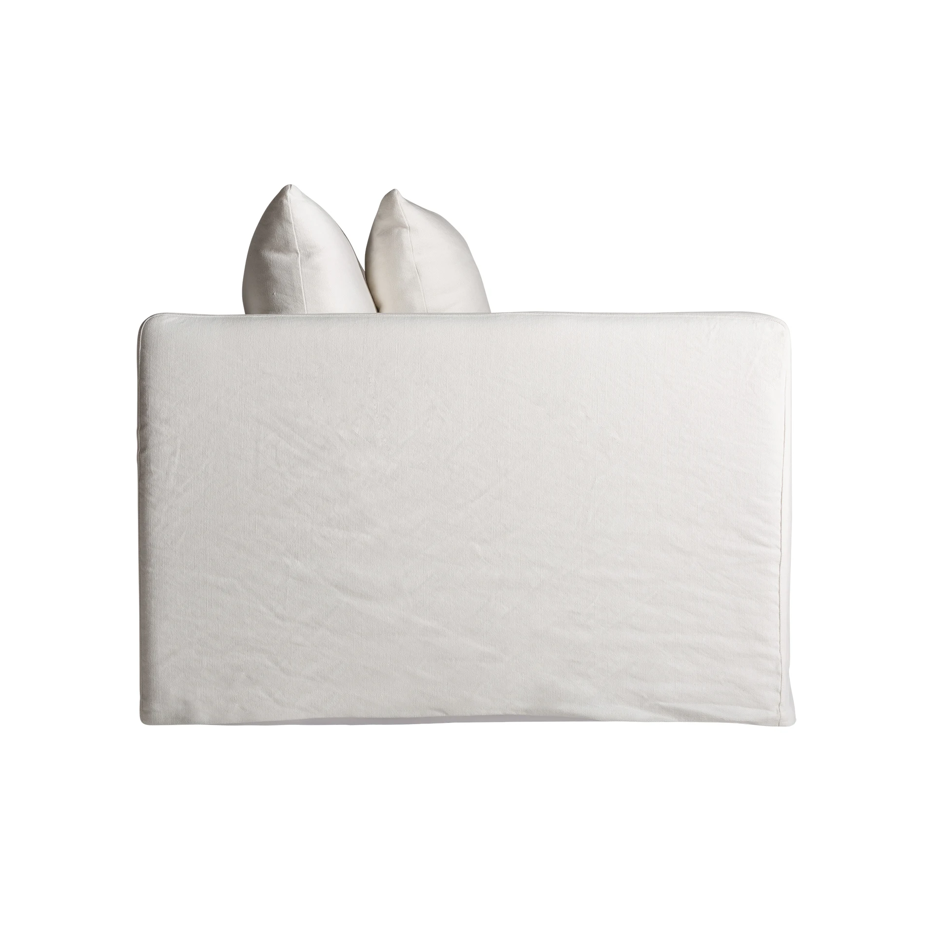 Canapea din In, Bumbac si Spuma, Alb, 103x100x84 cm - VicalHome 35113 [9]