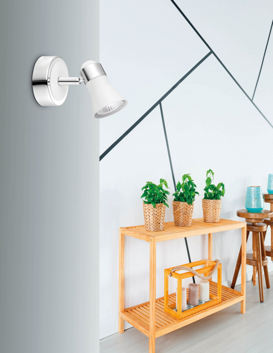 Aplica alba/nichel cu spot LED Akila, 664001 - Novaluce [2]