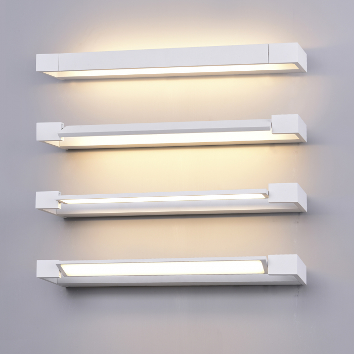 Aplica baie LED rotativ Negen 30/45/60/90/120 cm, aluminiu alb/negru, design modern, AZ 2885 - Azzardo [14]
