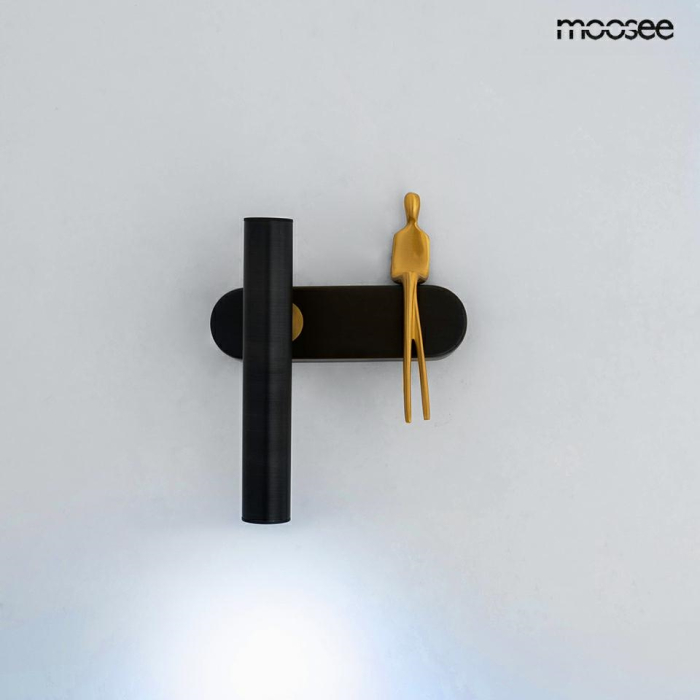Aplică Boy Tube 17,5x15x23 cm, Oțel Negru - Moosee [4]