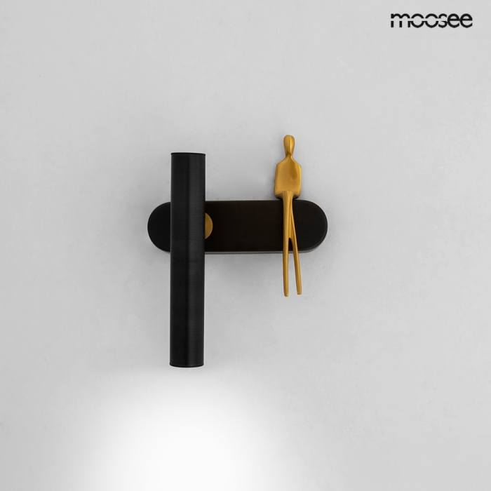 Aplică Boy Tube 17,5x15x23 cm, Oțel Negru - Moosee [3]
