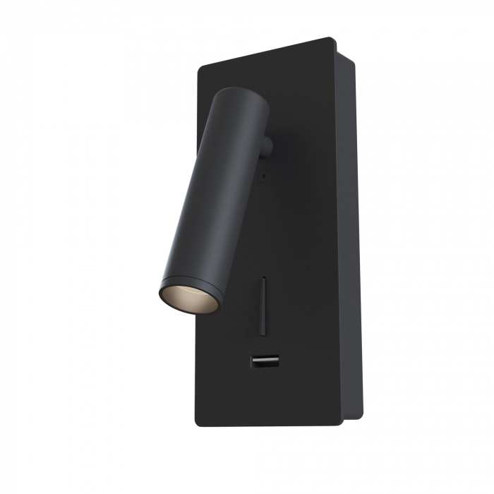 Aplica LED Mirax C041WL-L3B3K, 3W, 200lm, lumina calda, IP20, neagra, Maytoni [3]