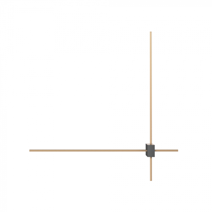 Aplica LED Pars C070WL-L12GB3K, 12W, 1050lm, lumina calda, IP20, neagra+aurie, Maytoni [1]