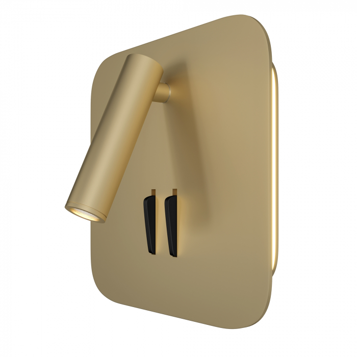 Aplica LED Ios C175-WL-01-6W-MG, 9W, 550lm, lumina calda, IP20, aurie mata, Maytoni [2]