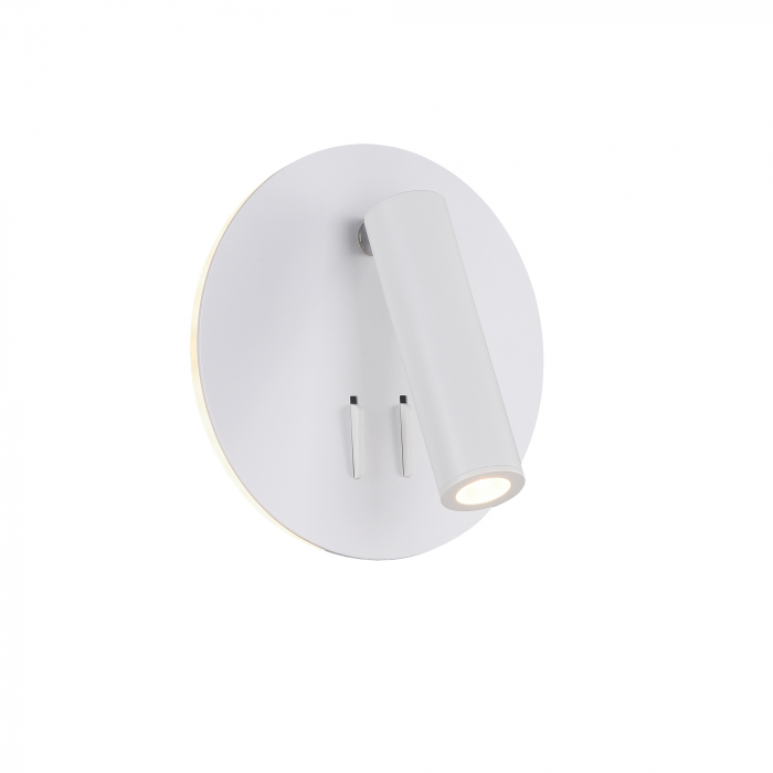 Aplica LED Ios C176-WL-01-6W-W, 9W, 600lm, lumina calda, IP20, alba, Maytoni [1]