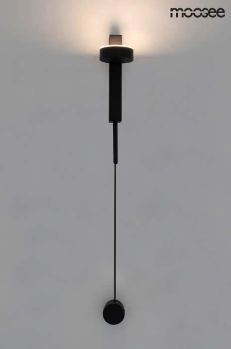Aplică Clarid Black 8x15x113 cm, Aluminiu și Oțel - Moosee [10]