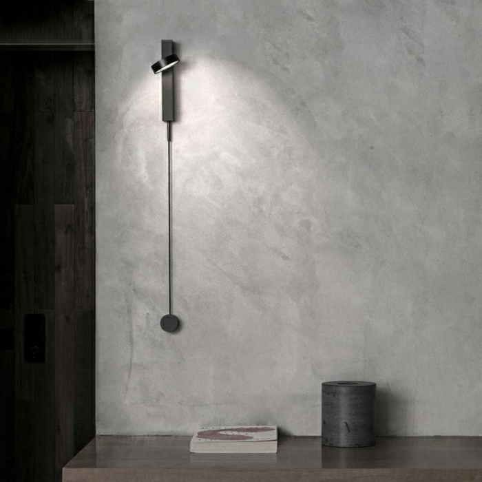 Aplică Clarid Black 8x15x113 cm, Aluminiu și Oțel - Moosee [12]