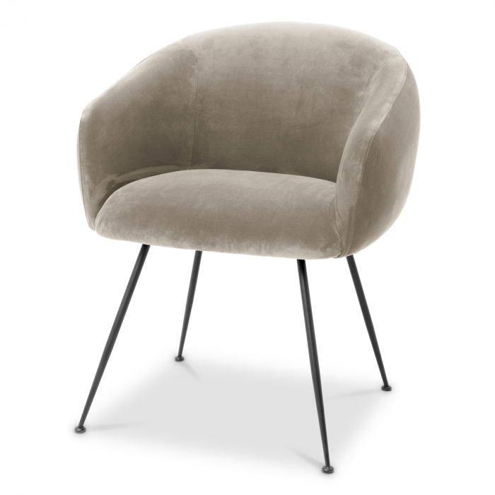   Scaun de dining Elbury velur greige savona 117009 EICHHOLTZ [1]