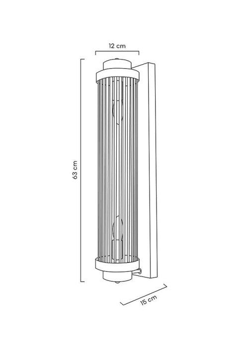 Aplică Column 60 12x15x63 cm, Auriu - Moosee [10]