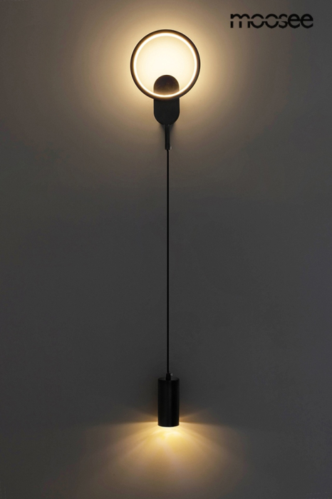 Aplică Como 16x8x170 cm, Metal Negru - Moosee [2]