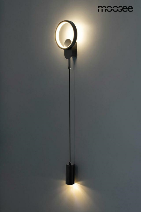 Aplică Como 16x8x170 cm, Metal Negru - Moosee [7]
