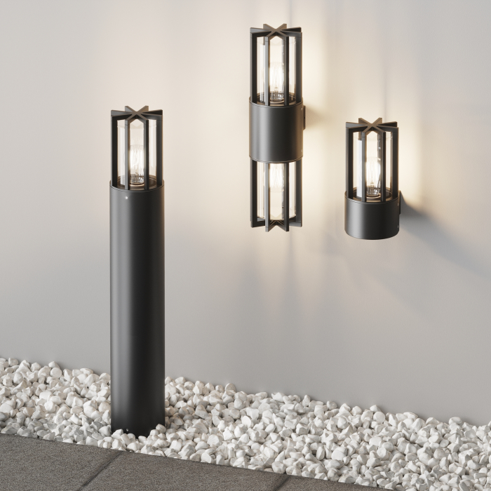 Aplică de exterior Butoi, Aluminiu și plastic Grafit, 15W, MAYTONI O453WL-01GF [4]