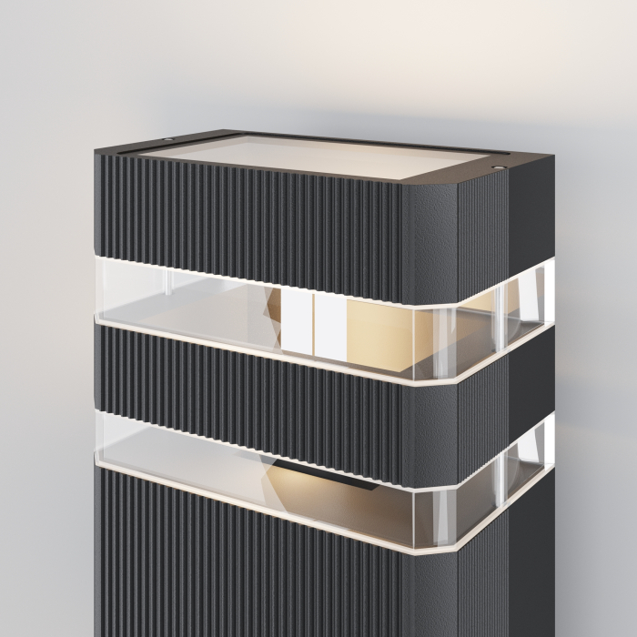 Aplică de exterior Unter den Linden, Aluminiu Negru, 60W, MAYTONI O578WL-02B [8]
