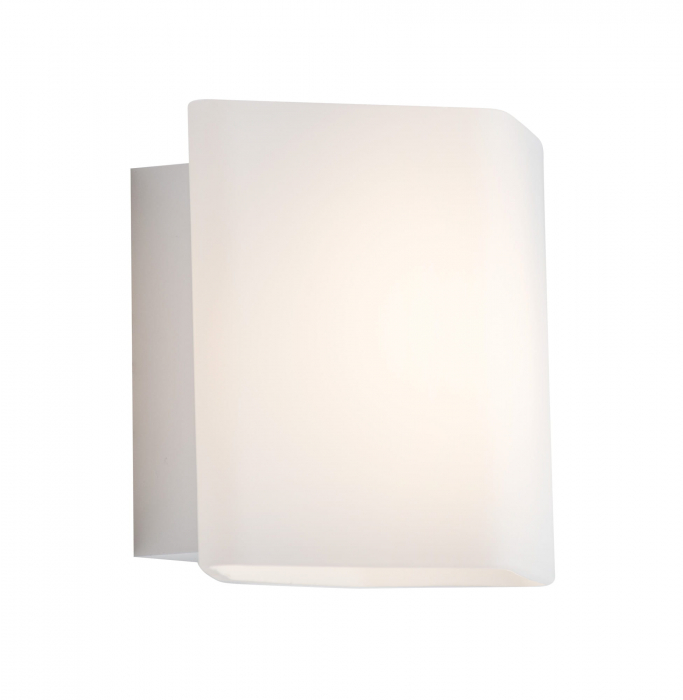 Aplica de perete alba iluminare LED Nazza 17x14x14 cm metal/sticlă, W0161 - Maxlight [5]