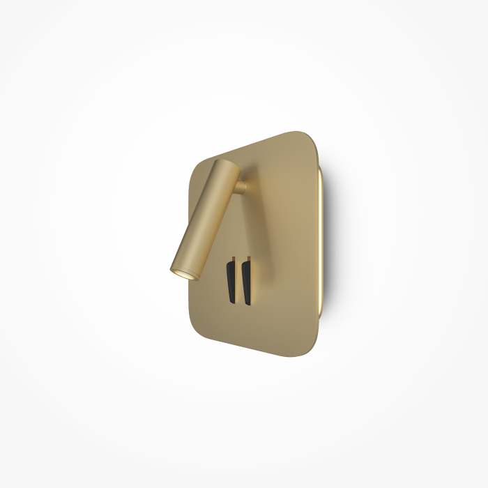 Aplică de perete Ios 176, Aluminiu Auriu mat, 9W, MAYTONI C175-WL-01-6W-MG [10]