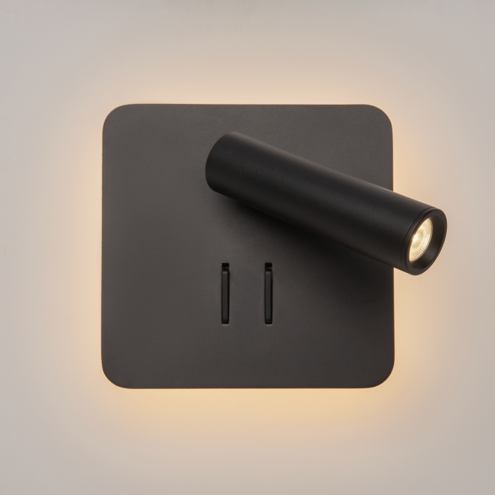 Aplică de perete Ios 176, Aluminiu Negru, 9W, MAYTONI C175-WL-01-6W-B [6]