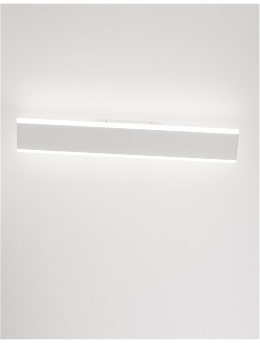 Aplica de perete LED liniara alba Cilla, 30/50 cm, din metal, 9115908 - Novaluce [9]