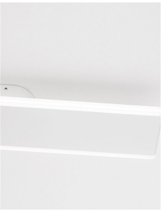 Aplica de perete LED liniara alba Cilla, 30/50 cm, din metal, 9115908 - Novaluce [11]