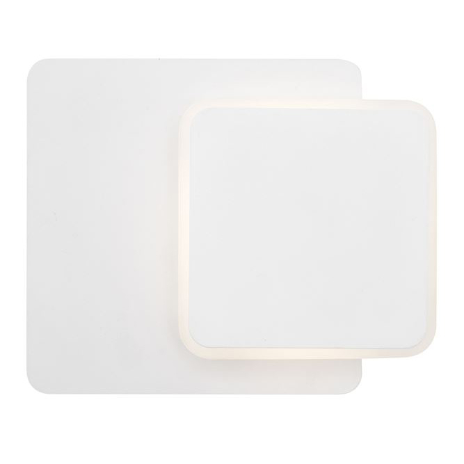Aplica de perete LED patrata alba Senia, ajustabila, din metal, 16x16 cm, 9001704 - Novaluce [2]